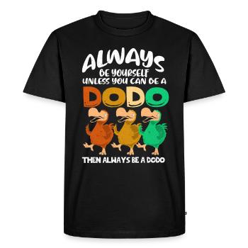 Dodo - T-shirt Premium bio Homme - noir - Devant - Nico (187cm)