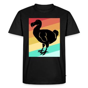 Dodo cadeau oiseau origine primitive fossil archéologie Geek - T-shirt Premium bio Homme - noir - Devant - Nico (187cm)