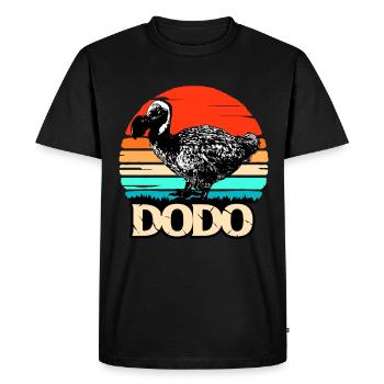 Dodo cadeau oiseau origine primitive fossil archéologie Geek - T-shirt Premium bio Homme - noir - Devant - Nico (187cm)