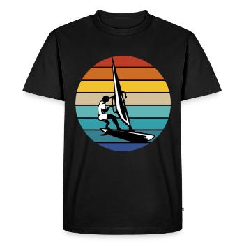 Planche à voile Planche à voile Planche à voile Surf nautique Surf - T-shirt Premium bio Homme - noir - Devant - Nico (187cm)