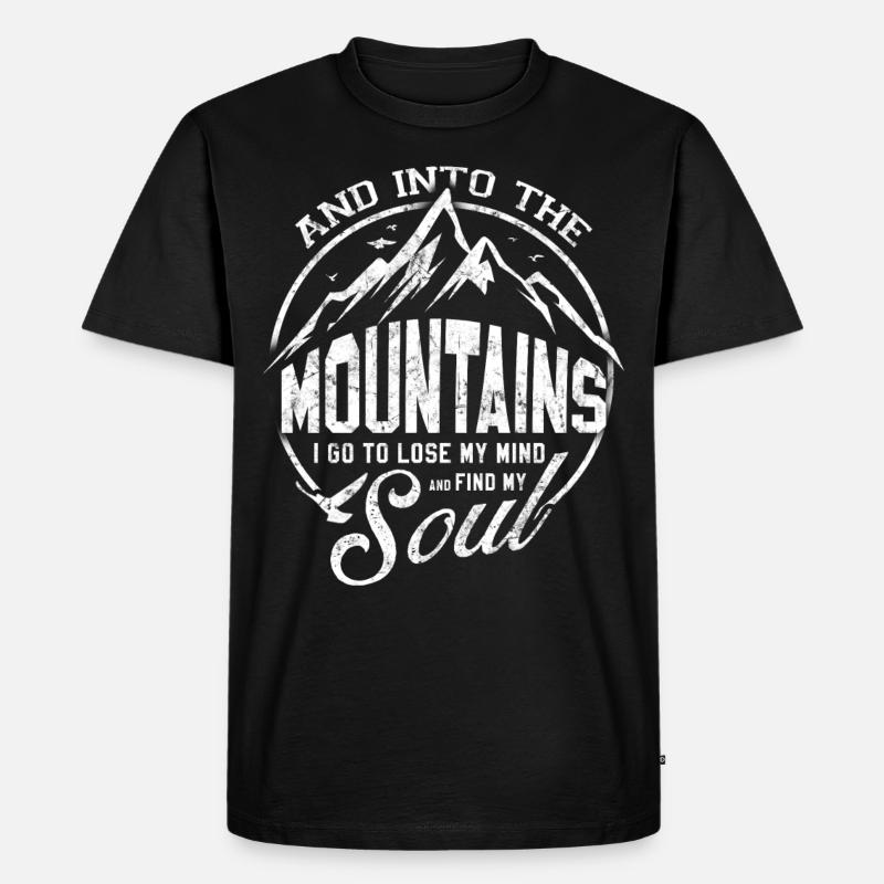 Bergsteigen Klettern Geschenkidee - Männer Premium Bio T-Shirt - Schwarz