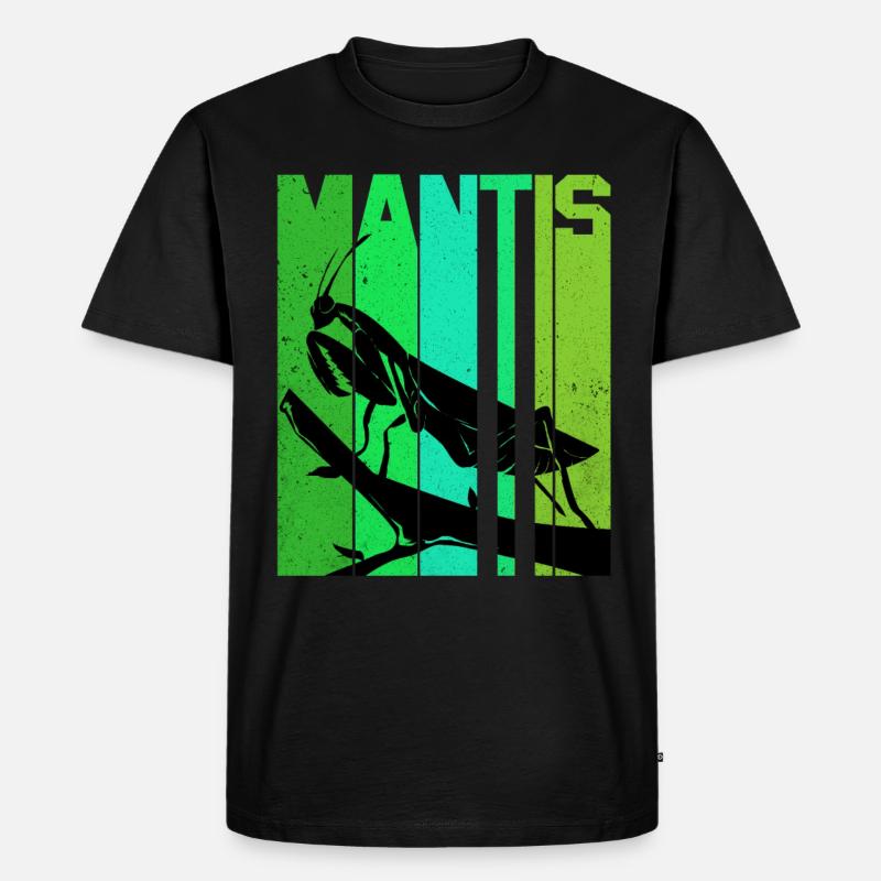 Gottesanbeterin - Männer Premium Bio T-Shirt - Schwarz