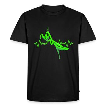 Mante religieuse Entomologie Insekt Zoologie Proverbe - T-shirt Premium bio Homme - noir - Devant - Nico (187cm)