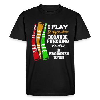 Didgeridoo - T-shirt Premium bio Homme - noir - Devant - Nico (187cm)
