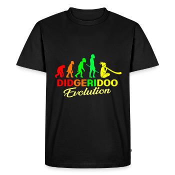 Didgeridoo Aborigène Australie Musique Méditation - T-shirt Premium bio Homme - noir - Devant - Nico (187cm)