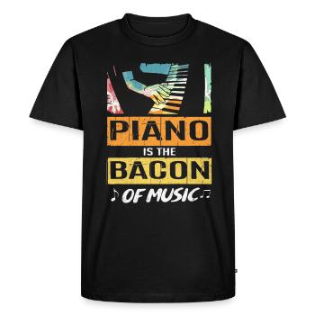 piano - T-shirt Premium bio Homme - noir - Devant - Nico (187cm)