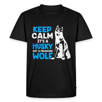 Husky - T-shirt Premium bio Homme - noir - Devant - Nico (187cm)