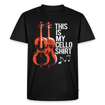 Cello - Men's Premium Organic T-Shirt - black - Front - Nico (187cm)