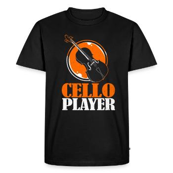 Cello - Men's Premium Organic T-Shirt - black - Front - Nico (187cm)