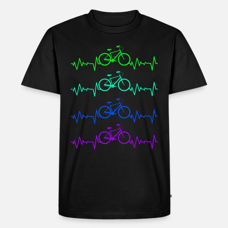 Fahrrad - Männer Premium Bio T-Shirt - Schwarz