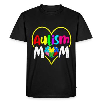 Autism - Men's Premium Organic T-Shirt - black - Front - Nico (187cm)
