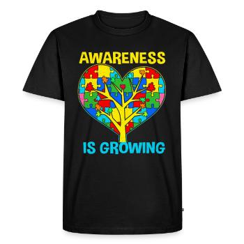 Autism - Men's Premium Organic T-Shirt - black - Front - Nico (187cm)