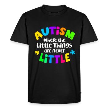 Autism Awareness Day Care Autistic Parents Love - Men's Premium Organic T-Shirt - black - Front - Nico (187cm)