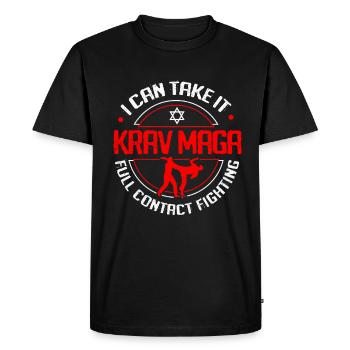 Krav Maga - Männer Premium Bio T-Shirt - Schwarz - Vorne - Nico (187cm)