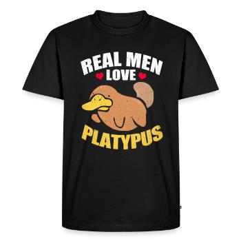 Bec d’abel - T-shirt Premium bio Homme - noir - Devant - Nico (187cm)