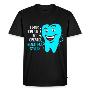 Dentiste cadeau dentiste dentiste dentaire dent - T-shirt Premium bio Homme - noir - Devant - Nico (187cm)