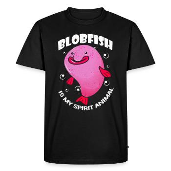 Blobfish - Men's Premium Organic T-Shirt - black - Front - Nico (187cm)
