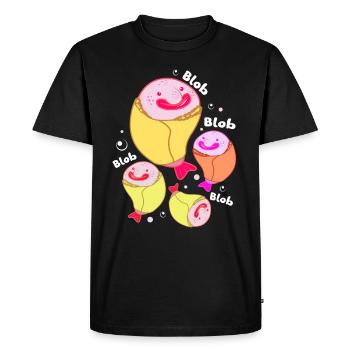 Blobfish Deep Sea Grumpy Introverted Gift - Men's Premium Organic T-Shirt - black - Front - Nico (187cm)
