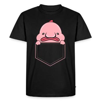 Blobfish Deep Sea Grumpy Introverted Gift - Men's Premium Organic T-Shirt - black - Front - Nico (187cm)