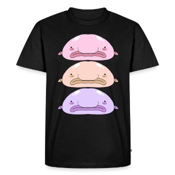 Blobfish Deep Sea Grumpy Introverted Gift - Men's Premium Organic T-Shirt - black - Front - Nico (187cm)