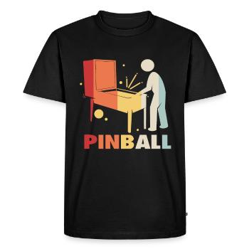 Pinball Pinball Pinball Machine Pinball Lever Game - Men's Premium Organic T-Shirt - black - Front - Nico (187cm)