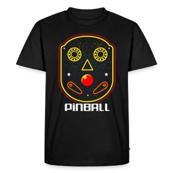 Pinball Pinball Pinball Machine Pinball Lever Game - Men's Premium Organic T-Shirt - black - Front - Nico (187cm)