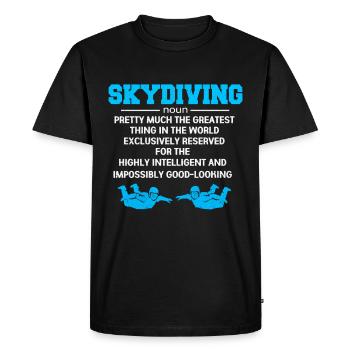 Parachute - T-shirt Premium bio Homme - noir - Devant - Nico (187cm)