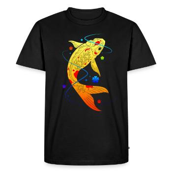 Koi - Men's Premium Organic T-Shirt - black - Front - Nico (187cm)