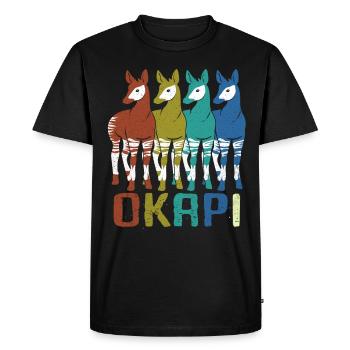 Okapi - T-shirt Premium bio Homme - noir - Devant - Nico (187cm)