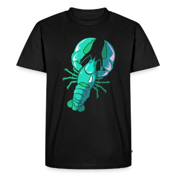 Lobster - Men's Premium Organic T-Shirt - black - Front - Nico (187cm)