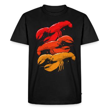 Lobster - Men's Premium Organic T-Shirt - black - Front - Nico (187cm)