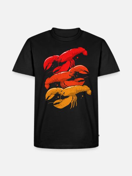 Lobster - Men's Premium Organic T-Shirt - black