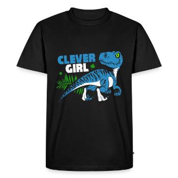 Velociraptor - T-shirt Premium bio Homme - noir - Devant - Nico (187cm)