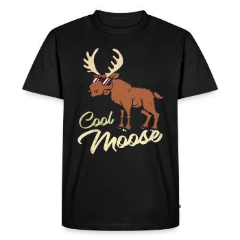 Elk - Men's Premium Organic T-Shirt - black - Front - Nico (187cm)