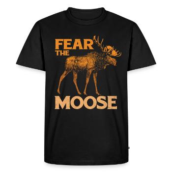 Elk - Men's Premium Organic T-Shirt - black - Front - Nico (187cm)