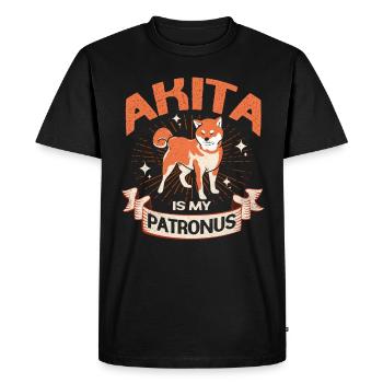 Akita - T-shirt Premium bio Homme - noir - Devant - Nico (187cm)