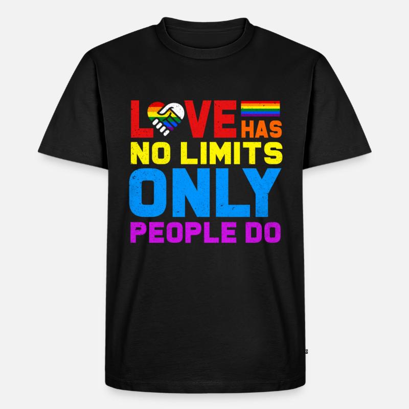 LGBT - Männer Premium Bio T-Shirt - Schwarz