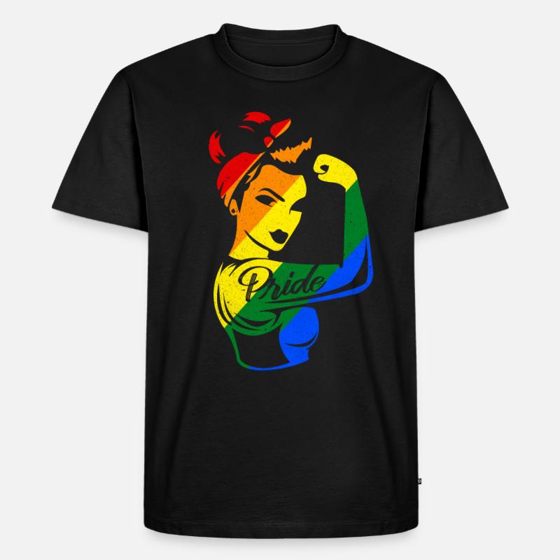 LGBT - Männer Premium Bio T-Shirt - Schwarz