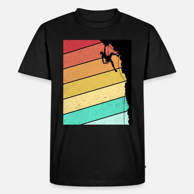 Klettern - Männer Premium Bio T-Shirt - Schwarz