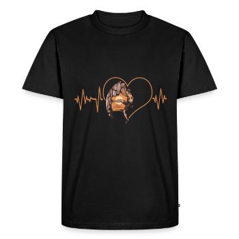 Escalade escalade escalade mur d’escalade montagne roche sport - T-shirt Premium bio Homme - noir - Devant - Nico (187cm)