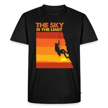 Escalade escalade escalade mur d’escalade montagne roche sport - T-shirt Premium bio Homme - noir - Devant - Nico (187cm)