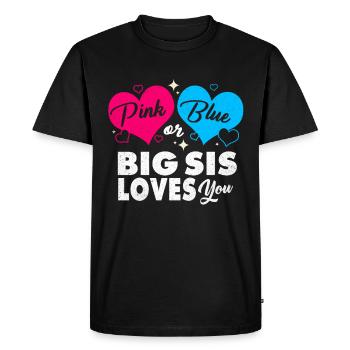 Pregnancy - Men's Premium Organic T-Shirt - black - Front - Nico (187cm)