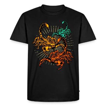 Scorpion - Men's Premium Organic T-Shirt - black - Front - Nico (187cm)