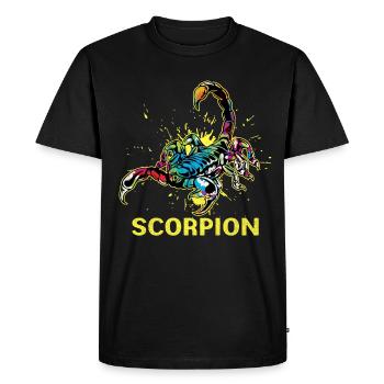 Scorpion - Men's Premium Organic T-Shirt - black - Front - Nico (187cm)