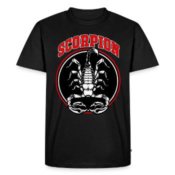 Scorpion - Men's Premium Organic T-Shirt - black - Front - Nico (187cm)