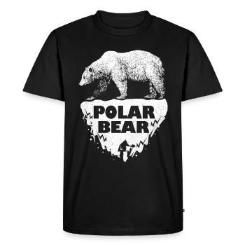 Polar bear - Men's Premium Organic T-Shirt - black - Front - Nico (187cm)
