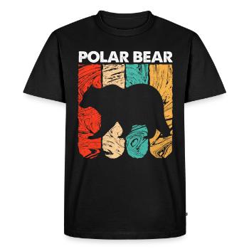 Polar bear - Men's Premium Organic T-Shirt - black - Front - Nico (187cm)