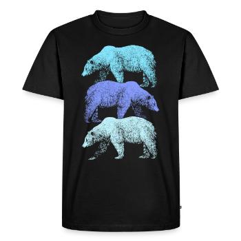 Polar bear - Men's Premium Organic T-Shirt - black - Front - Nico (187cm)