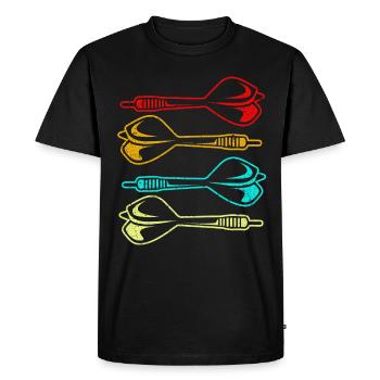 Dard - T-shirt Premium bio Homme - noir - Devant - Nico (187cm)