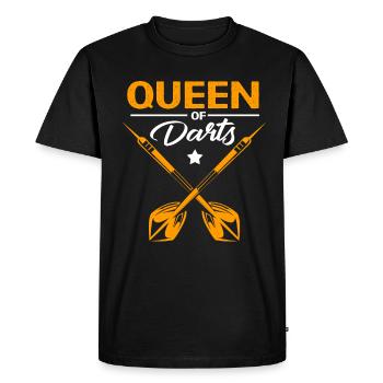 Fléchettes d’équipe Fléchettes Fléchettes Fléchettes Bullseye Dart club - T-shirt Premium bio Homme - noir - Devant - Nico (187cm)